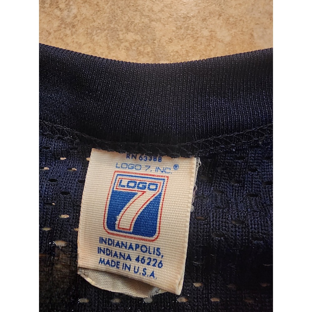 Vintage Logo 7 Dallas Cowboys Troy Aikman 8 Jersey Navy Blue Mens Large USA - Picture 7 of 7